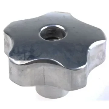 RS PRO Silver Multiple Lobes Clamping Knob, M10, Threaded Through Hole - 478400 product image