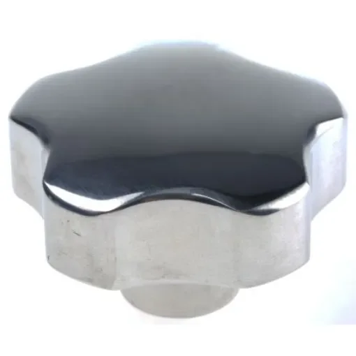 RS PRO Silver Multiple Lobes Clamping Knob, M8, Threaded Hole - 478507 product image