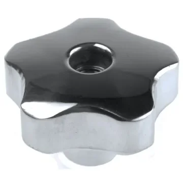 RS PRO Silver Multiple Lobes Clamping Knob, M12, Threaded Through Hole - 478618 product image