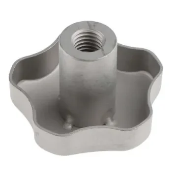 RS PRO Silver Multiple Lobes Clamping Knob, M10, Threaded Hole - 478624 product image