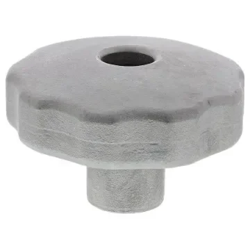 RS PRO Silver Multiple Lobes Clamping Knob, M12, Threaded Through Hole - 478905 product image