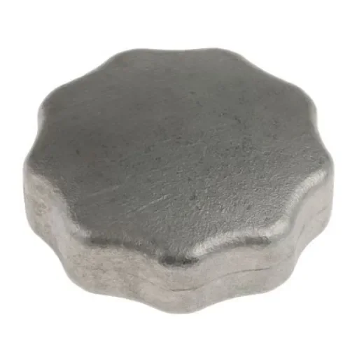 RS PRO Silver Multiple Lobes Clamping Knob, M10, Threaded Hole - 478967 product image