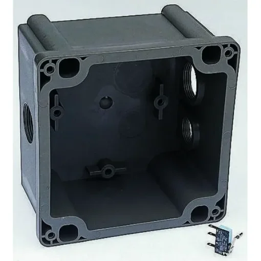 Legrand, HYPRA IP44, IP45 Grey Surface Mount 3P + E Right Angle Industrial Power Socket, Rated At 63A, 415 V - 0 537 49 product image