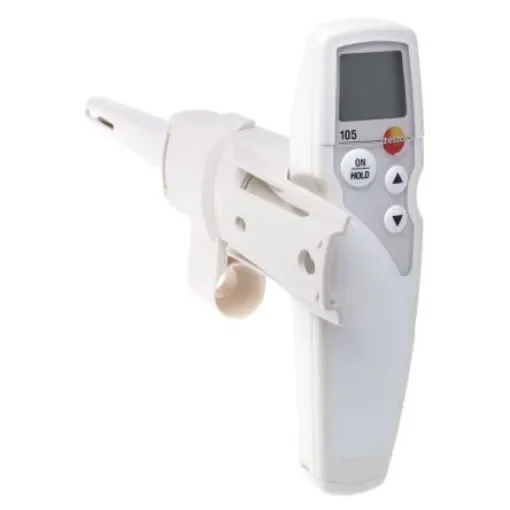 Testo 105 Handheld Digital Thermometer for Food Industry Use, NTC Probe, +275°C Max, ±1 % Accuracy - 0563 1051 product image