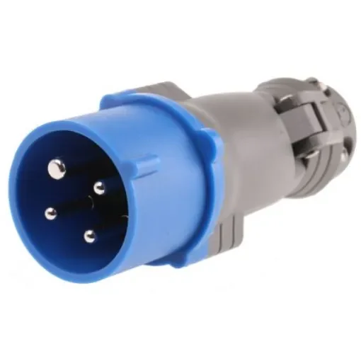 Legrand, HYPRA IP44 Blue Cable Mount 3P + E Industrial Power Plug, Rated At 16A, 230 V - 0 520 43 product image