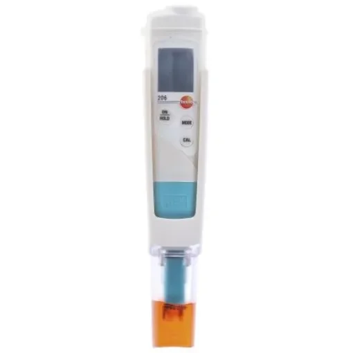 Testo 206-pH1 pH Meter, ±0.02pH Accuracy, 0.01pH Resolution, 14pH Max, +60 °C Max - 0563 2061 product image