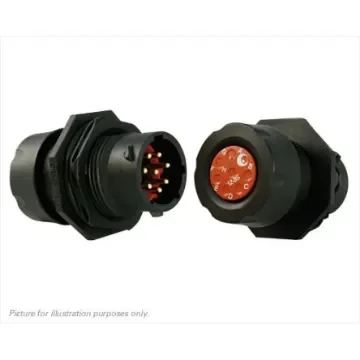 Souriau Sunbank by Eaton Circular Connector, 8 Contacts, Panel Mount, Plug, Male, IP68, IP69K, UTS Series - UTS7GN128P product image