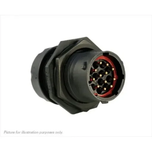Souriau Sunbank by Eaton Circular Connector, 12 Contacts, Panel Mount, Plug, Male, IP68, IP69K, UTS Series - UTS7GN1412P product image