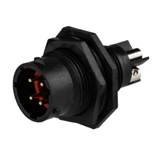 Souriau Sunbank by Eaton Circular Connector, 4 Contacts, Panel Mount, Plug, Male, IP68, IP69K, UTS Series - UTS7124PSCR product image