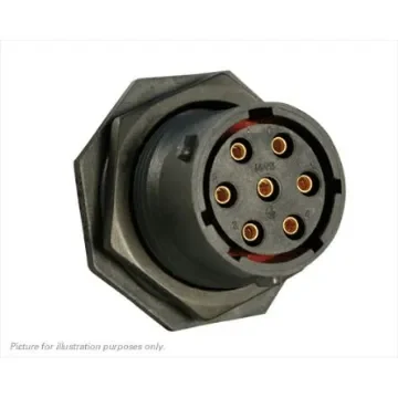 Souriau Sunbank by Eaton Circular Connector, 7 Contacts, Panel Mount, Plug, Female, IP68, IP69K, UTS Series - UTS7147SSCR product image
