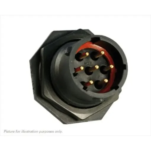 Souriau Sunbank by Eaton Circular Connector, 7 Contacts, Panel Mount, Plug, Male, IP68, IP69K, UTS Series - UTS7147PSCR product image