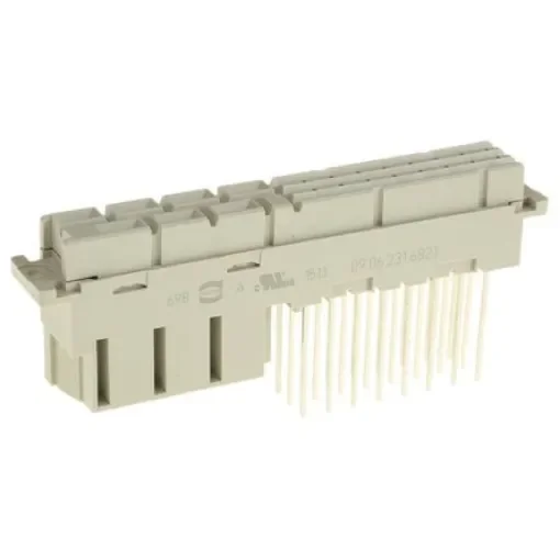 HARTING 24 + 7 Way 10.16/5.08mm Pitch, Type MH Class C2, 2/3 Row, Straight DIN 41612 Connector, Socket - 09062316821 product image