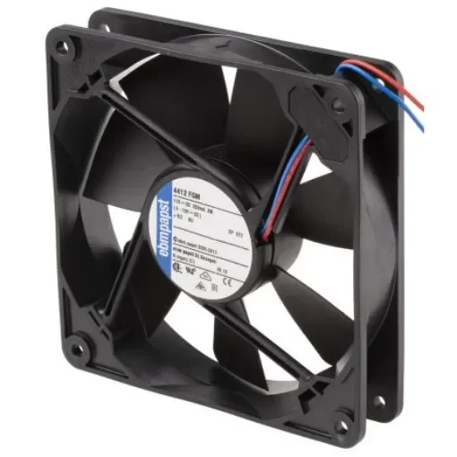 ebm-papst 4400 F Series Axial Fan, 12 V dc, DC Operation, 140m³/h, 3.2W, 119 x 119 x 25mm - 4412FGM product image