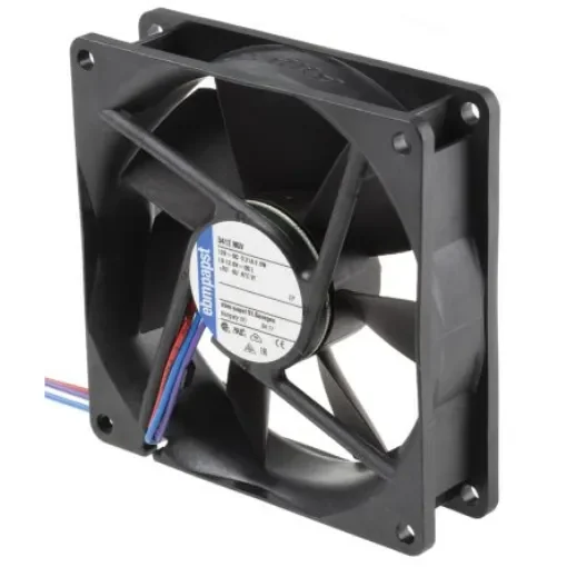 ebm-papst 3400 N Series Axial Fan, 12 V dc, DC Operation, 84m³/h, 2.5W, 92 x 92 x 25mm - 3412NGV product image