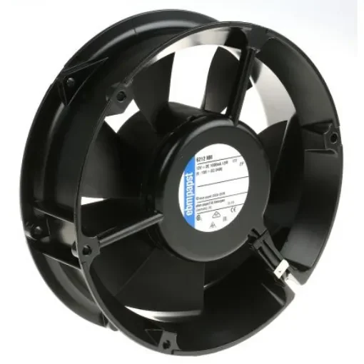 ebm-papst 6200 N Series Axial Fan, 12 V dc, DC Operation, 350m³/h, 12W, 172 x 51mm - 6212NM product image