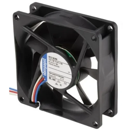 ebm-papst 8400 N Series Axial Fan, 12 V dc, DC Operation, 79m³/h, 2.8W, 80 x 80 x 25mm - 8412N/2GH product image