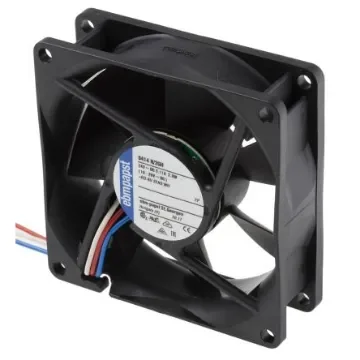 ebm-papst 8400 N Series Axial Fan, 24 V dc, DC Operation, 79m³/h, 2.8W, 80 x 80 x 25mm - 8414N/2GH product image