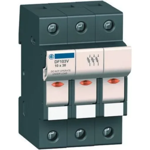 Schneider Electric 125A Rail Mount Fuse Holder for 22 x 58mm Fuse, 3P+N, 690V ac - DF223NVC product image