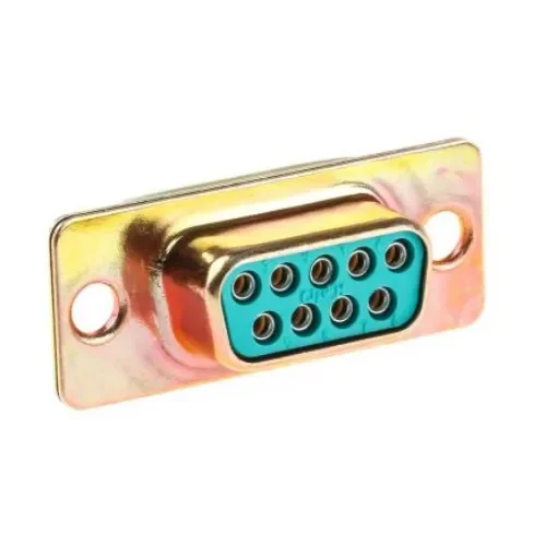 RS PRO 9 Way Panel Mount D-sub Connector Socket, 2.74mm Pitch - 482812 product image