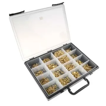 RS PRO Slot Flat, Round Brass Wood Screw, No. 10, No. 4, No. 6, No. 8 Thread - 4833028 product image