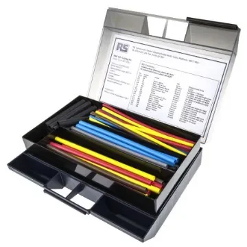 TE Connectivity Heat Shrink Tubing 25.4mm Sleeve Dia. x Set Length 2:1 Ratio, RNF-100 Series - RNF-100-COL-KIT2 product image