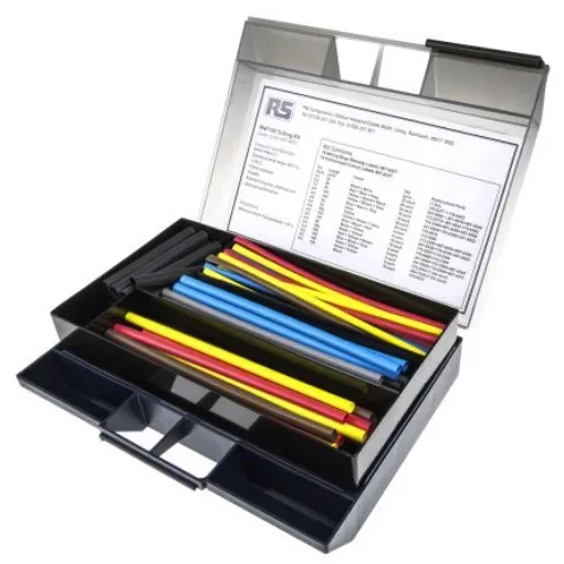 TE Connectivity Heat Shrink Tubing 25.4mm Sleeve Dia. x Set Length 2:1 Ratio, RNF-100 Series - RNF-100-COL-KIT2 product image
