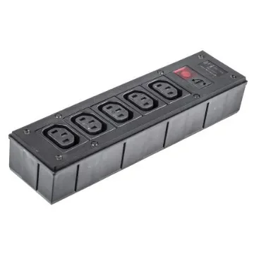 Bulgin IEC C13 5 Gang Power Distribution Unit, Filtered, 250 V ac, Fused - PXD301/550/01/1 product image