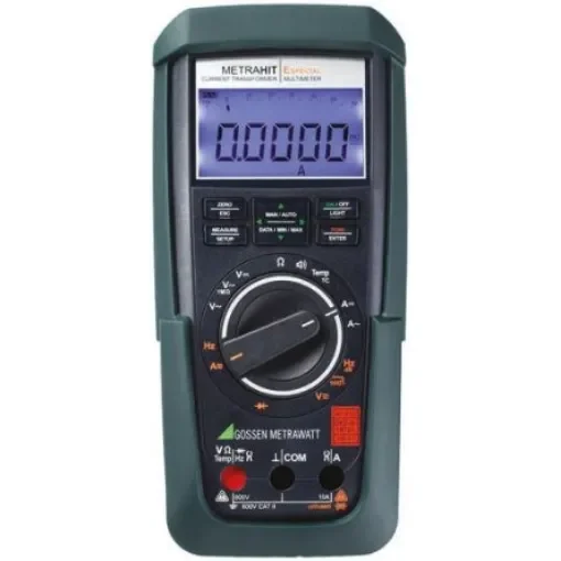 Gossen Metrawatt METRAHIT EU PRO Handheld Digital Multimeter, True RMS, 10A ac Max, 10A dc Max, 1000V ac Max - M252A product image