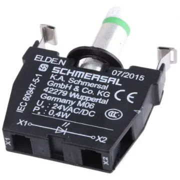 Schmersal ELDE.N Series Connector & Terminal Block, 3-Way, 8A, Screw Down Termination - ELDE.N GN 24 product image