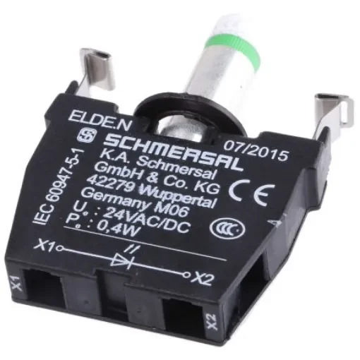 Schmersal ELDE.N Series Connector & Terminal Block, 3-Way, 8A, Screw Down Termination - ELDE.N GN 24 product image