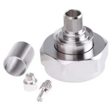 Telegartner, Plug Cable Mount 7/16 Connector, 50O, Crimp Termination, Straight Body - J01120B0091 product image