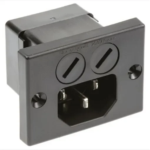 Schurter C14 Panel Mount IEC Connector Male, 10A, 250 V - 0040.5000.2 product image