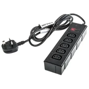 Bulgin IEC C13 5 Gang Power Distribution Unit, 2m Cable, 10A, 250 V ac - PXD303/050/01/1 product image