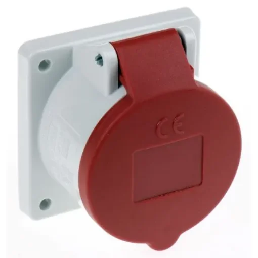 MENNEKES IP44 Red Panel Mount 3P + N + E Industrial Power Socket, Rated At 16A, 400 V - 1385 product image