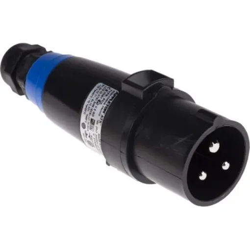 Emerson Appleton Cable Mount 2P + E Industrial Power Plug ATEX, IECEx, Rated At 16A, 200-250 Vac 50/60Hz - PRE316PB product image