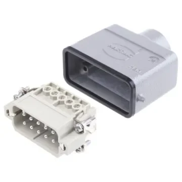 HARTING Connector Set, 10 Way, 16A, Male, Han A, 250 V - 09200102612+19200101440 product image