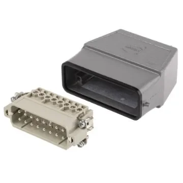 HARTING Connector Set, 16 Way, 16A, Male, Han A, 250 V - 09200162612+19200160446 product image