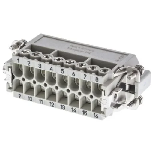 HARTING Connector Set, 16 Way, 16A, Male, Han A, 250 V - 09200162612+19200160546 product image