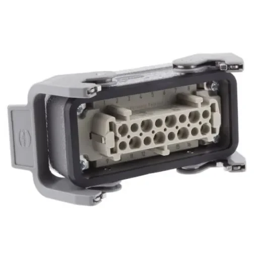 HARTING Connector Set, 16 Way, 16A, Female, Han E, 500 V - 09330162701+19300161731 product image