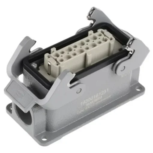 HARTING Connector Set, 16 Way, 16A, Female, Han E, 500 V - 09330162701+19300161231 product image