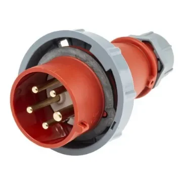 MENNEKES, AM-TOP IP67 Red Cable Mount 3P + N + E Industrial Power Plug, Rated At 16A, 400 V - 288RS product image