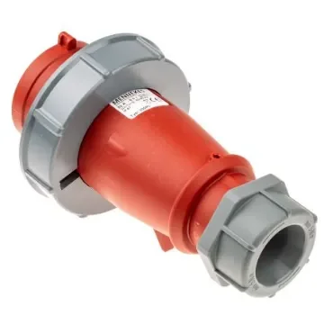 MENNEKES, AM-TOP IP67 Red Cable Mount 3P + N + E Industrial Power Plug, Rated At 32A, 400 V - 300RS product image