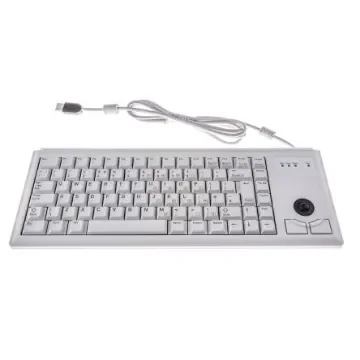 Cherry Wired USB Compact Trackball Keyboard, QWERTY (UK), Grey - G84-4400LUBGB-0 product image