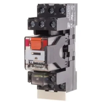 TE Connectivity DIN Rail Power Relay, 230V ac Coil, 10A Switching Current, 3PDT - PT3S7TD0 1415075-1 product image