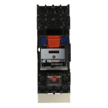 TE Connectivity DIN Rail Power Relay, 24V dc Coil, 6A Switching Current, 4PDT - PT5S7LC4 1415076-1 product image