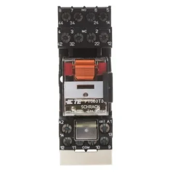 TE Connectivity DIN Rail Power Relay, 230V ac Coil, 6A Switching Current, 4PDT - PT5S8TD0 4-1415075-1 product image