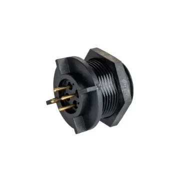 Bulgin Circular Connector, 4 Contacts, PCB Mount, Miniature Connector, Socket, Female, IP68, Buccaneer 400 Series - PX0413/04S/PC product image