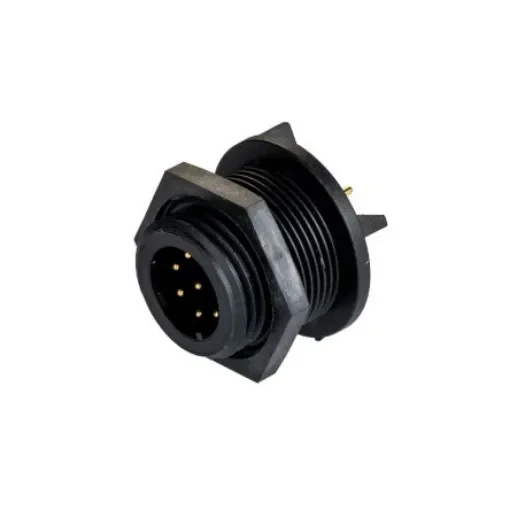 Bulgin Circular Connector, 8 Contacts, PCB Mount, Miniature Connector, Plug, Male, IP68, Buccaneer 400 Series - PX0413/08P/PC product image