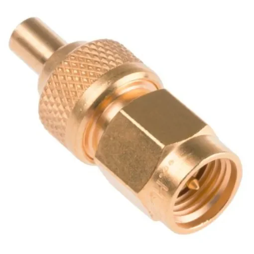 Huber+Suhner Straight 50O RF Adapter SMA Plug to MMCX Socket 6GHz - 33_SMA-MMCX-50-1/111_NE product image