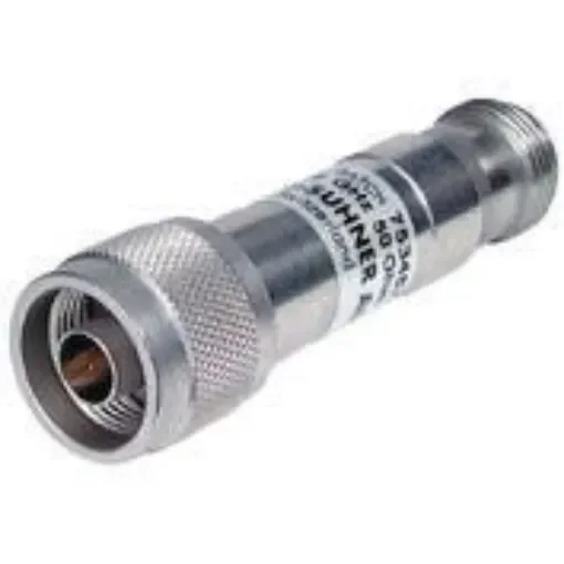 Huber+Suhner 50O RF Attenuator N Connector N Plug to N Socket 0.8 dB, 6 dB, Operating Frequency 18GHz - 6806.17.B product image